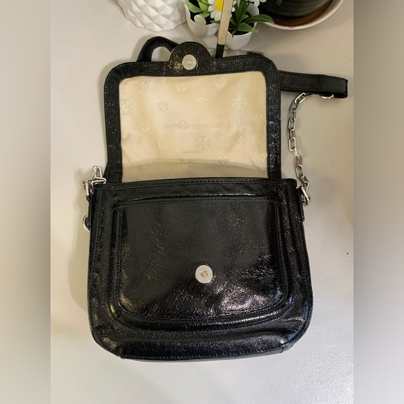 💕👜 TORY BURCH Crossbody Black Leather Bag - Picture 10 of 10